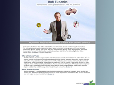 Bob Eubanks Charity Choice Landing Page